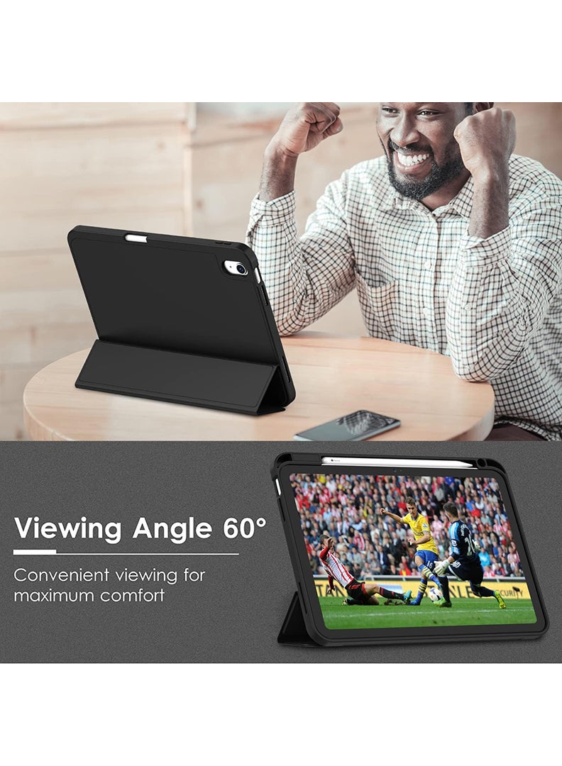 Theodor Case for iPad Air 13 inch M3 2025/Air 13 inch M2 2024 with Pencil Holder Smart iPad Case [Support Pencil Pro and Pencil(USB-C)] Support Touch ID and Auto Wake/Sleep Cover for Air 13inch M3/M2 2025/2024- Black - Image 5